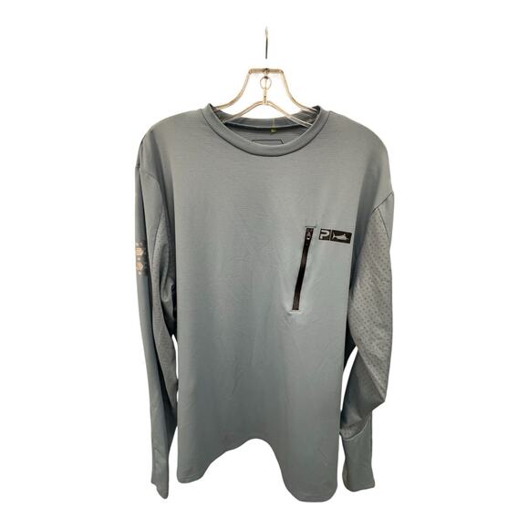 NWT Horn Legend Performance Quarter Zip Snow Camo XL Pull Over Shirt Golf Active - Picture 8 of 8